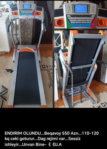 Maskalar, eynəklər: Qaçış trenajoru (yığılmış və qatlanan model) - Endirim olundu – 550 — 1