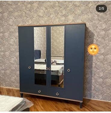Yeni, Açılan, 4 qapılı Düz dolab, Qarderob, paltar dolabı