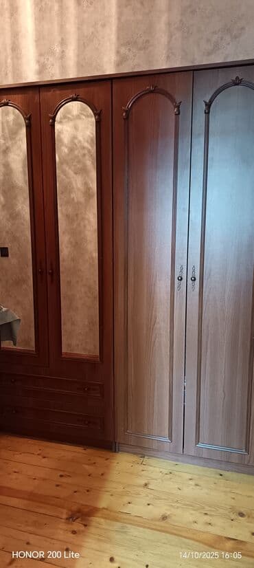 4 qapili dolab: Açılan, 4 qapılı Düz dolab, Qarderob, paltar dolabı — 1