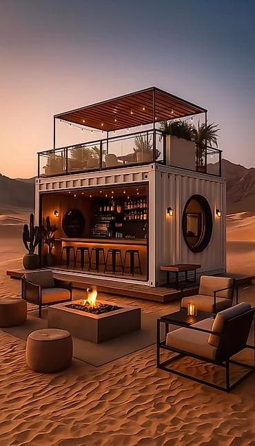 konteynerlər: Yeni muasir modul evlər kotteclər koffe şoplar istirahət məkanları — 8