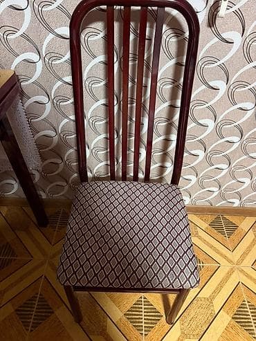 metbex stullari: Dəmir stul - Material: bərk dəmir,tünd qəhvəyi (maun tonlarında) lak — 1