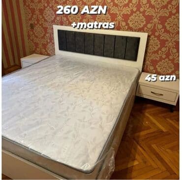 i̇ki mərtəbəli çarpayı: Yeni, İkinəfərlik çarpayı, Bazasız, Matras ilə, Siyirməsiz, Azərbaycan — 1