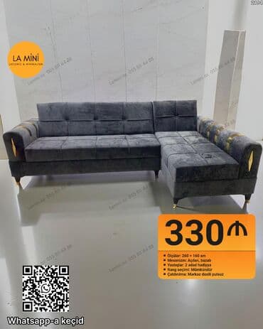 Ev üçün digər mebel: Künc divan, Açılan, Bazalı, Şəhərdaxili pulsuz çatdırılma — 1