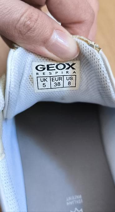 şanel krosovkalar: Geox, Ölçü: 38, rəng - Ağ, İşlənmiş — 6