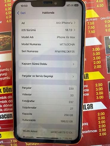 hoffman telefon: IPhone Xs Max, 256 GB, Narıncı, Face ID — 4