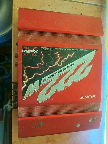 Sony Xplod XM-222 avtomobil gücləndiricisi - 2/1 kanal gücləndirici