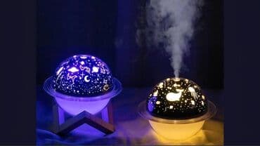 himalay duzu lampası: Hava nəmləndirici işıqlandırma sistemi ilə, hədiyyəlik böyükdən kiçiyə — 1