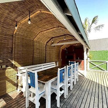 bag evleri: Lerikdə meşə ilə əhatələnmiş, müasir şüşə fasadlı A-frame tipli villa — 8