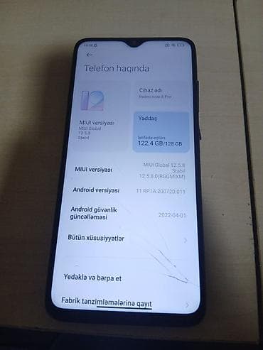 iphone 11 pro ekran: Redmi Note 8 Pro, 128 GB, rəng - Qara, Qırıq — 6