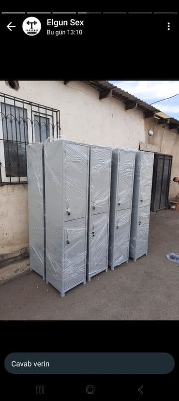 dəmir rəflər: Demir dolablargeyim dolabı – fitnes zalı, fabrik, ofis, məktəb və — 2