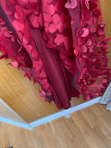 hw8 max: Qırmızı uzun ziyafət/libas cemi 1 ce defe geyinilib yeniden ferqi — 3