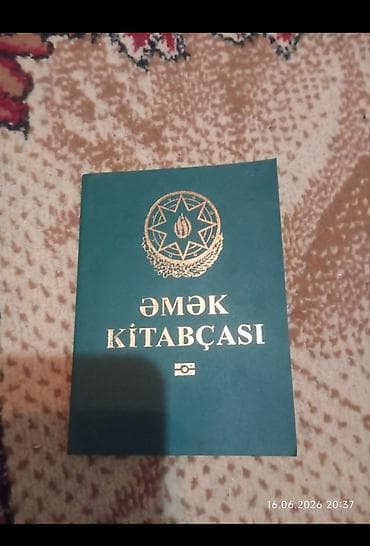 Məhsul: Əmək kitabçası Təsvir: - Azərbaycan Respublikasının lalafo.az -da Məhsul: Əmək kitabçası Təsvir: - Azərbaycan Respublikasının