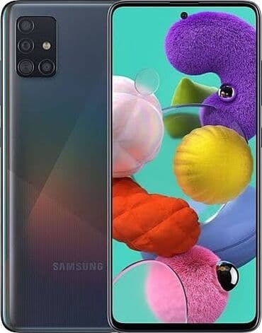 Samsung Galaxy A51, 64 GB, rəng - Bej, Sensor, Barmaq izi, İki sim kartlı