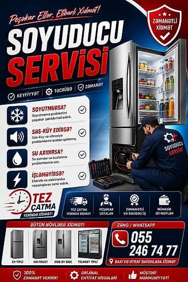 artel soyuducu: Soyuducu servisi – peşəkar əllər, etibarlı xidmət! Xidmətlər: - — 1