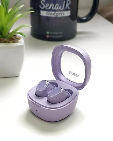 Simsiz (Bluetooth) Qulaqcıqlar, Baseus, rəng - Bənövşəyi — 1
