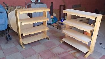 dekor ref: - Material: təbii ağac (şam ağacı görünüşlü), zımparalanmış səth - — 2