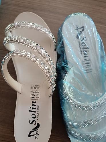 sendel: Solin Shoes qadın sandaleti – Anatomic model - Rəng: ağ/şampan — 4