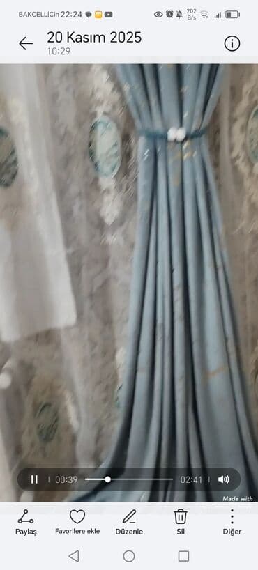 muncuq pərdə: İşlənmiş, Vilyur Pərdə, rəng - Ağ, Ödənişli çatdırılma — 9