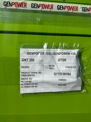 mini generator: 280kw-350kva Genpower Mator:Inter Zemanet:3il Ölkəmizdə ən yeni və ən — 3