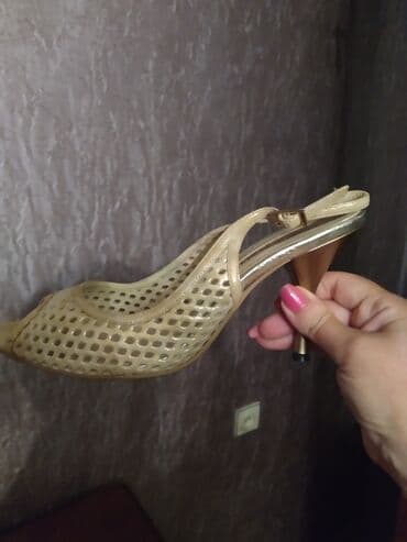 женские пляжные шлепанцы: Размер: 37, цвет - Золотой, Новый — 3