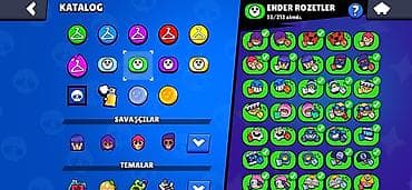 007 first light: Brawl Stars hesabı – zəngin kosmetika və kolleksiya Xüsusiyyətlər: - — 7