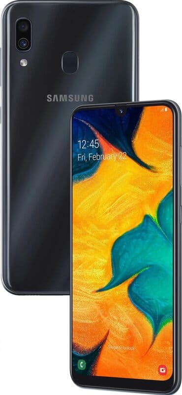 samsung a07 qiymeti: Samsung Galaxy A30, 4 GB, rəng - Qara, İki sim kartlı, Sənədlərlə — 1