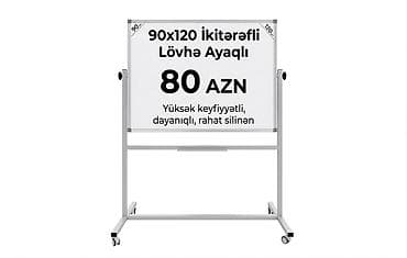 ofis ucun: Yeni, Marker üçün, Lövhə, 70 x 50 sm, Pulsuz çatdırılma — 4