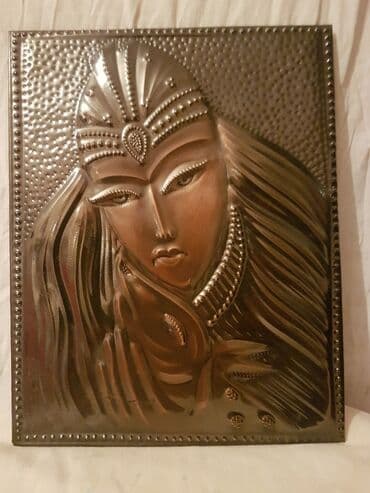 idmana aid sekiller çəkmək: Çekanka - suvenir. (Девушка с джейраном). Təzə. Ölçüsü - 28 x 21 sm — 2