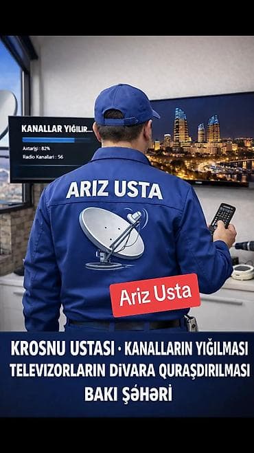 samsung zaqatala filiali: Krosnu ustası kanalların yığılması televizorların divara — 2