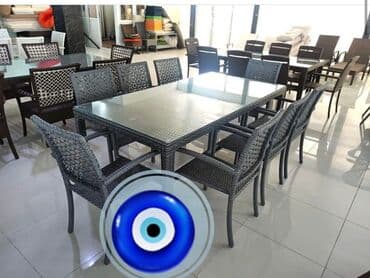 аренда столов и стульев бишкек: Квадратный стол, Нераскладной, Со стульями, Плетеный — 6