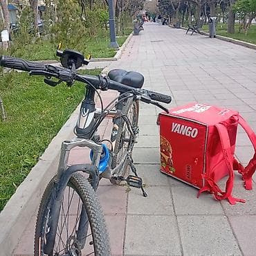 Şəhərdaxili qida çatdırılması üçün velosiped və termo çanta dəsti — 1