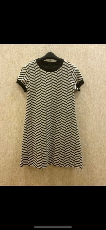 ağ plissir ətəklər: Gündəlik don, Mini, Zara, S — 1