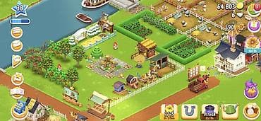 Kənd təssərüfatı avadanlığı: Hay Day oyun hesabı satılır – aktiv təsərrüfat, inkişaf etmiş anbarlar — 8