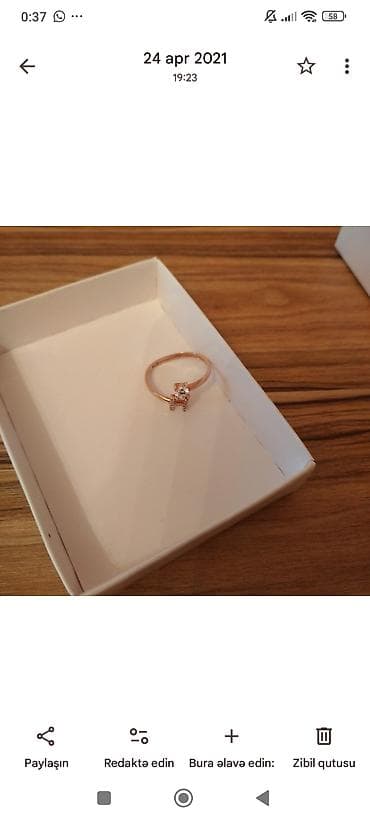 Аксессуары: Qadın aksesuar dəsti – rosegold tonlarda Tərkib: - 2 ədəd nazik — 7