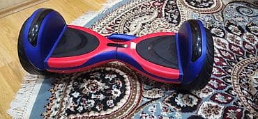 sintezator ayaqlari: Öz-özünü tarazlayan elektrikli hoverboard - Rəng: mavi-qırmızı gövdə — 2