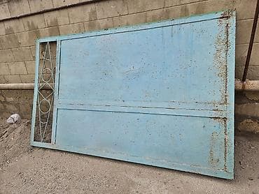 Dəmir Həyət darvazası, Mexaniki, Şəbəkə ilə, rəng - Mavi, Kredit yoxdur