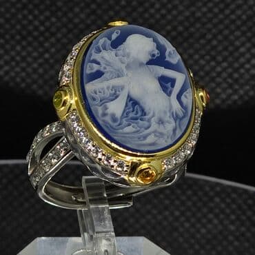 tək qaş qızıl uzuklər: Üzük, Ağ qızıl, Brilyant — 2