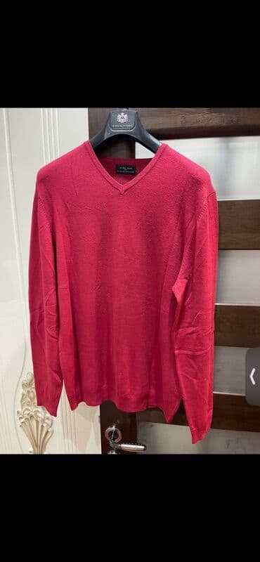 Другая мужская одежда: Мужской свитер, Zara, L, цвет - Красный — 1