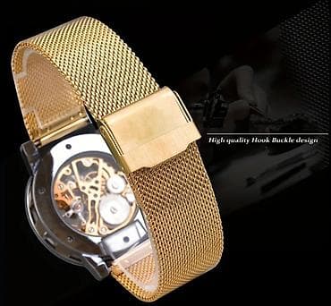 iran saatlari: Klassik skeleton dizaynlı mexaniki qol saatı - Açıq mexanizmli — 2