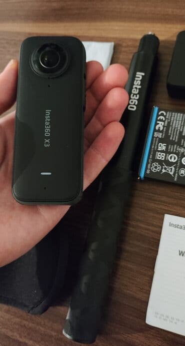 Videokameralar: Insta360 X3 Adventure Kit Kamera və aksessuarlar ideal vəziyyətdədir — 2