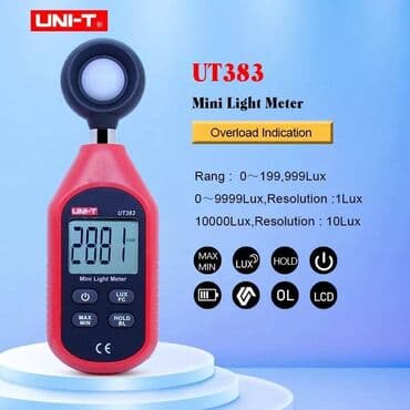 nitrat tester: Lyuksometr Model: UNI-T UT 383 - Işlqlandlrmanı ölcən tester. - 0 ~ — 1