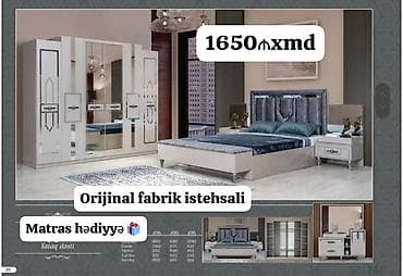 bazali taxt: Yataq dəsti – orijinal fabrik istehsalı Qiymət: 1650 AZN Hədiyyə — 1