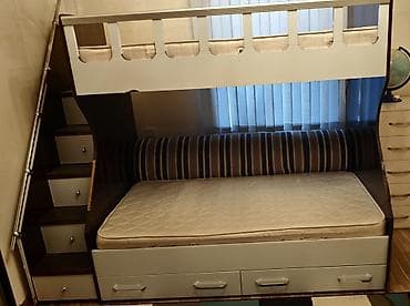 Oğlan və qız üçün, Çarpayı, Matras ilə, Siyirməli, MDF