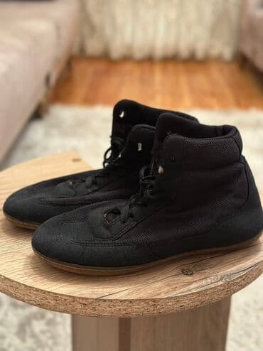 uşaq üçün hündür krosovkalar: Məhsul: Qara rəngli yüksəkboğaz idman ayaqqabısı (boks/güləş tipli) — 1