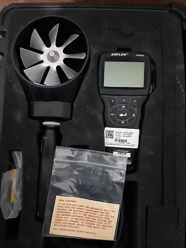 külək ölçən cihaz: ALNOR AIRFLOW LCA501 – Anemometr və hava axını ölçən cihaz dəsti — 1