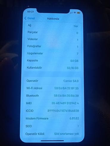 iphone 12 pro 512: IPhone X, 64 GB, Gümüşü, Zəmanət — 3