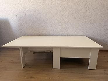 duz masa: Transformer mexanizmalı çoxfunksiyalı stol - Rəng: açıq krem/ağ - — 5
