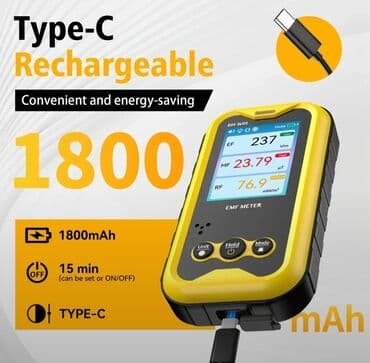 Yapışdırıcı tapançalar: EMF metr Model: BH-W01. Üç növ elektromaqnit şüalanmasını dəqiq — 5