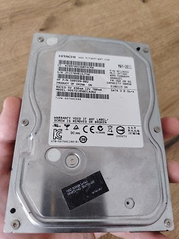 hp printer: Hitachi 3.5" daxili sərt disk - Model: Hitachi HDS721050CLA362 — 1