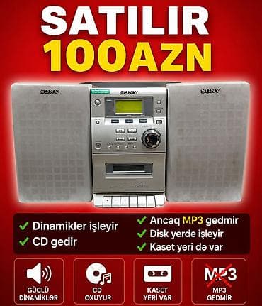 Sony CMT-EP30 mini kompo­nent sistem Xüsusiyyətlər: - Güclü və təmiz